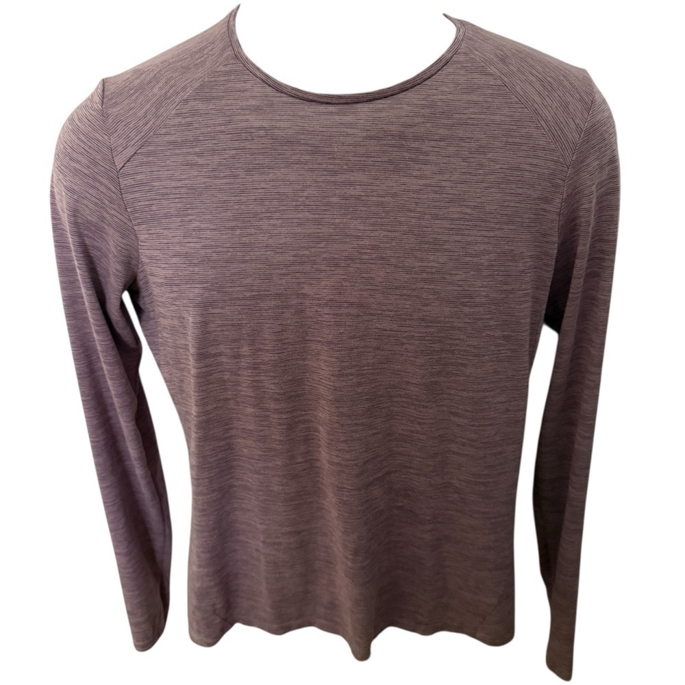 REI Lavender Heathered Long Sleeve Top Women M Medium